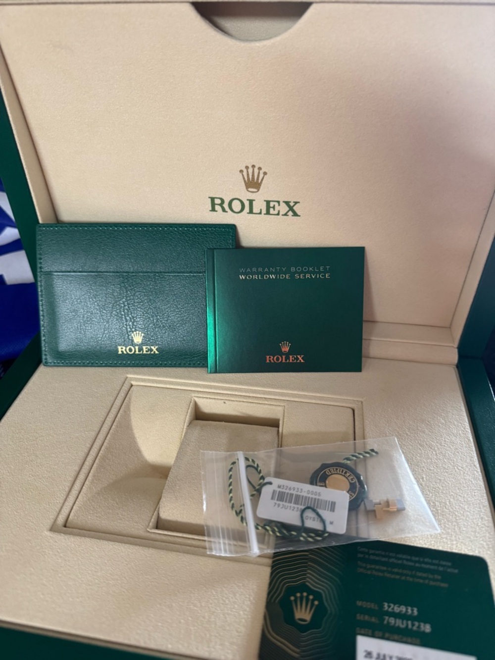 Rolex💯% Authentic iconic X-Large capacity empty presentation box w/ manual/cards - Picture 8 of 16